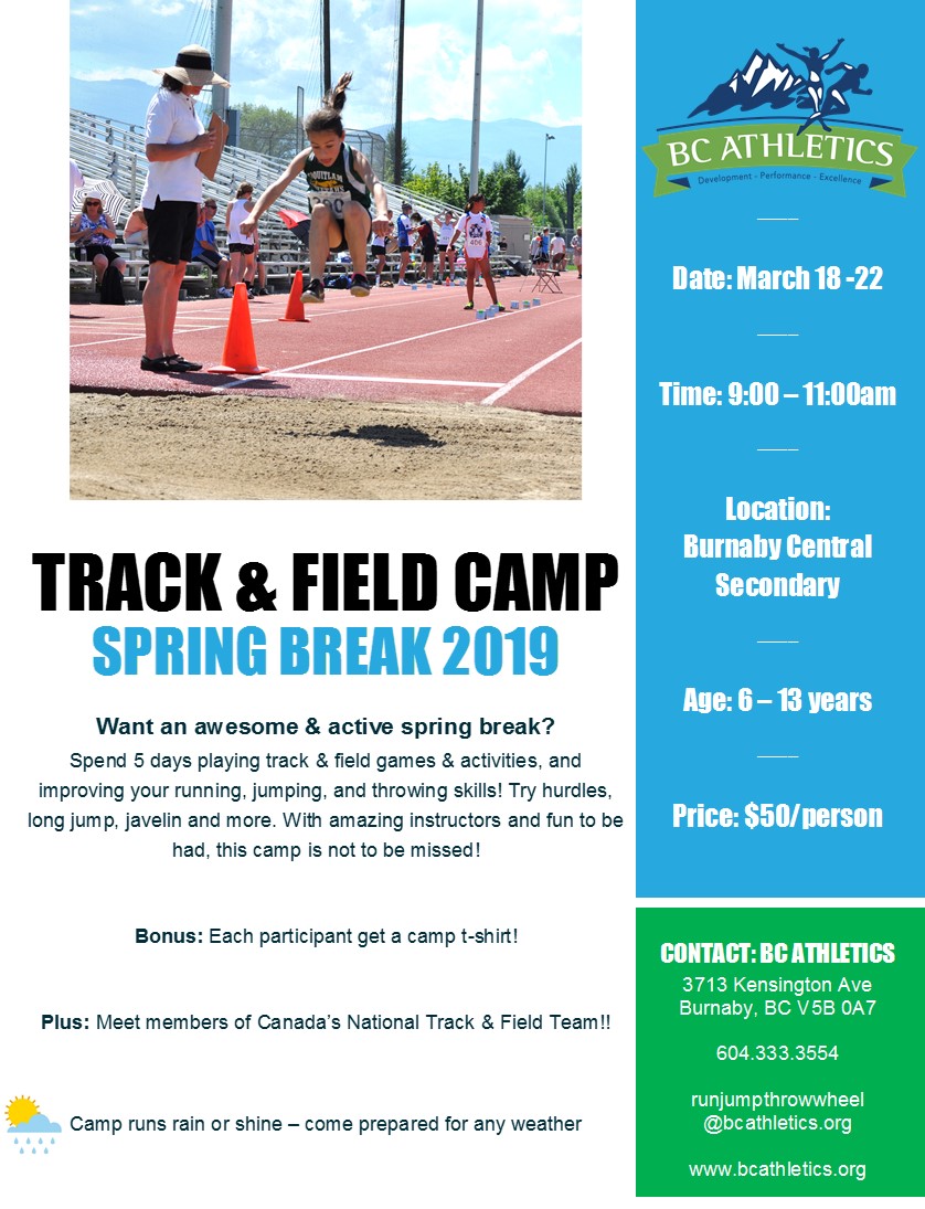 BC Athletics Track and Field, Road Running, Cross Country, Race